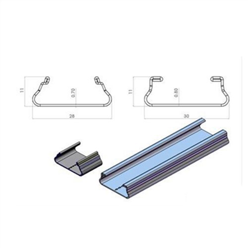 Đầu nối kênh khóa hồ sơ bằng nhôm nhà kính